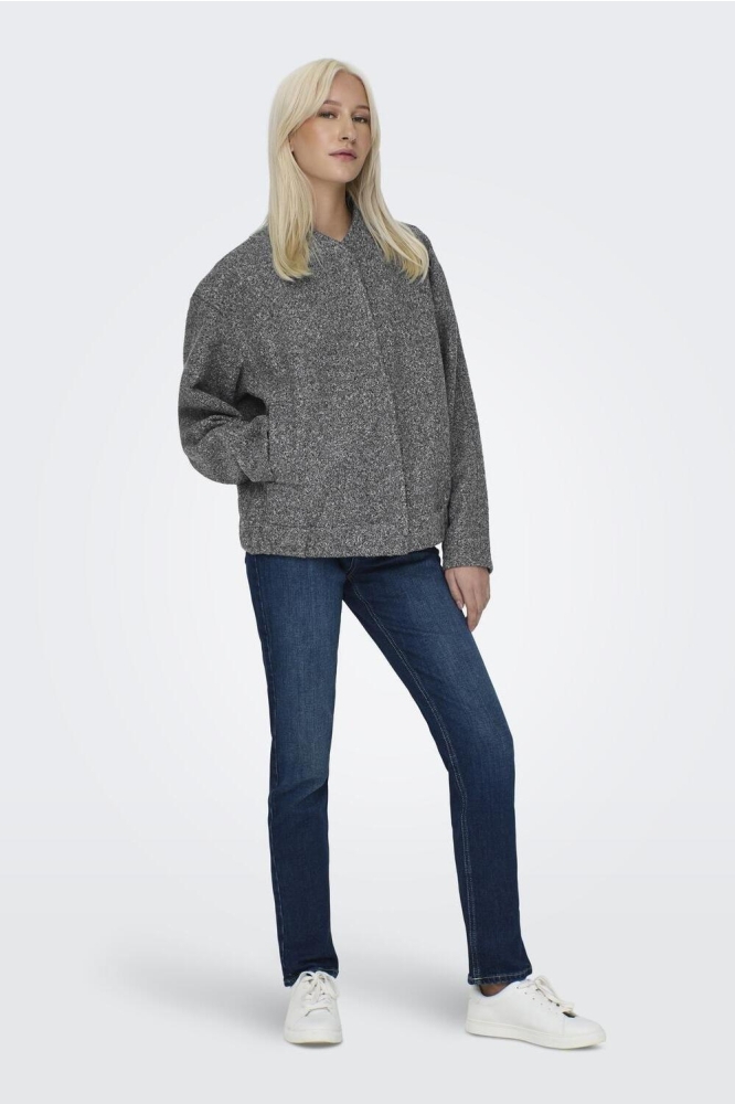 ONLGAIA BOUCLE BOMBER OTW OS 15331099 DARK GREY MELANGE